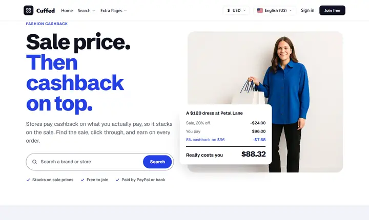 WordPress Cashback Theme preview