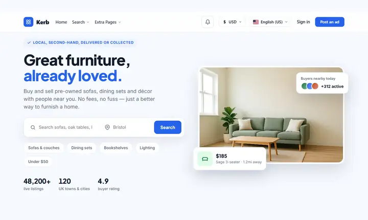 WordPress Classifieds Theme preview