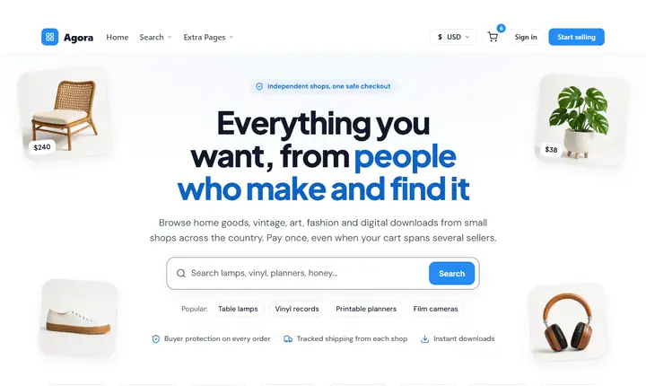 WordPress Marketplace Theme preview
